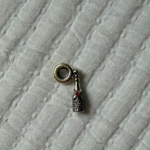 Silver Champagne Bottle Pandora Charm